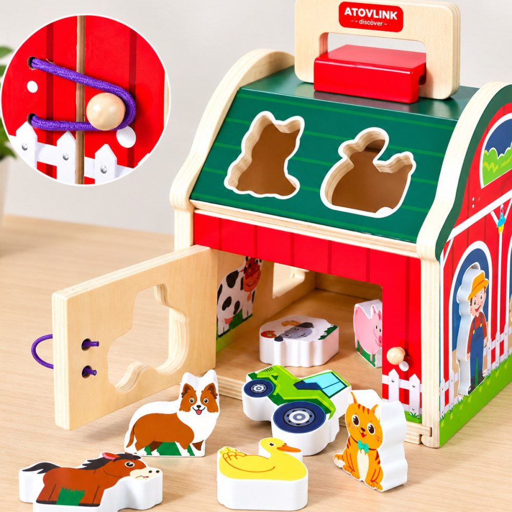 Miniatura 2 de Encaje de animales de la granja 