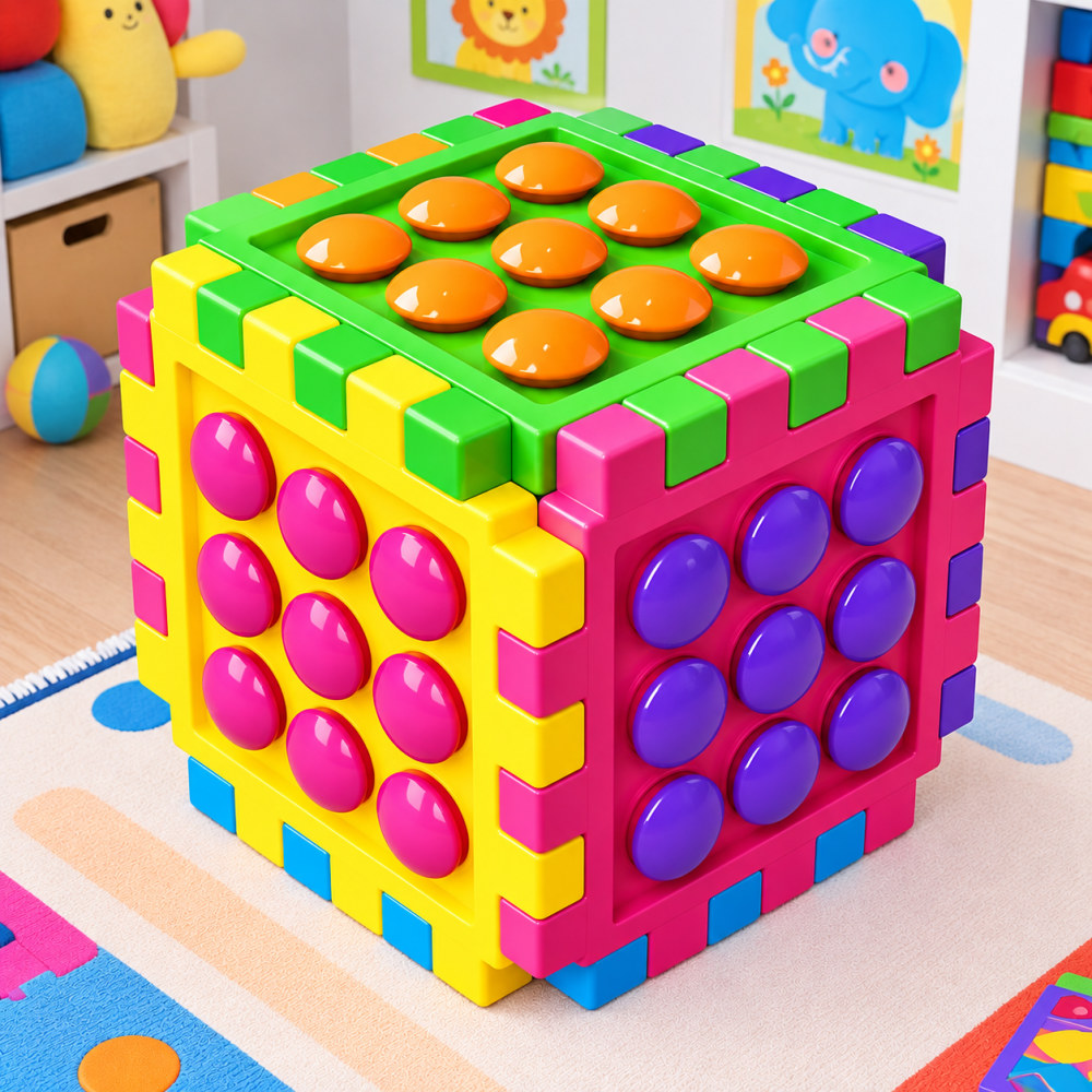 Cubo botón idea multifuncional