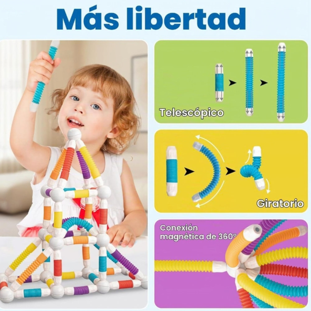 Miniatura 3 de Bloques magnéticos de tubos flexibles