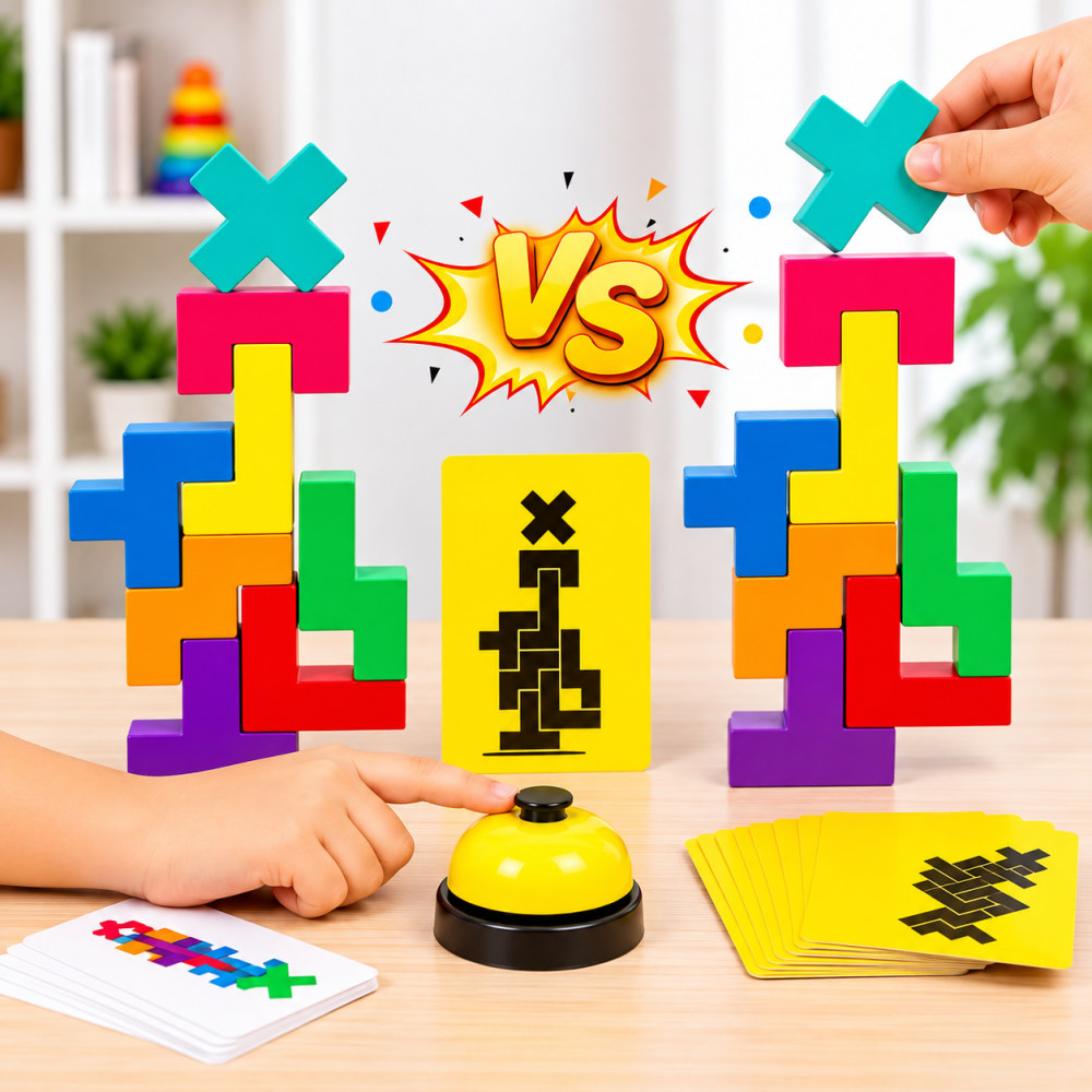 Miniatura 2 de Battle Building Blocks – Juego de construcción y equilibrio